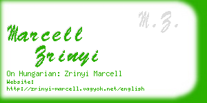 marcell zrinyi business card